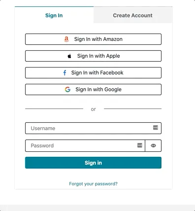 Amplify&#x27;s basic Auth UI