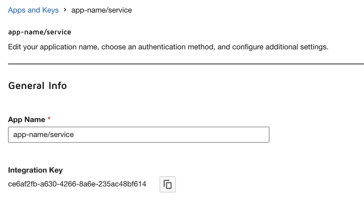 Docusign App Integration Key