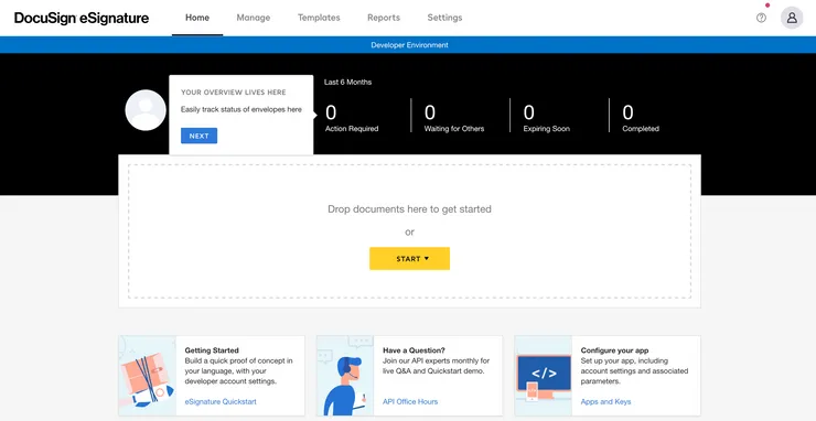 Docusign E-Signature Developer Demo Portal