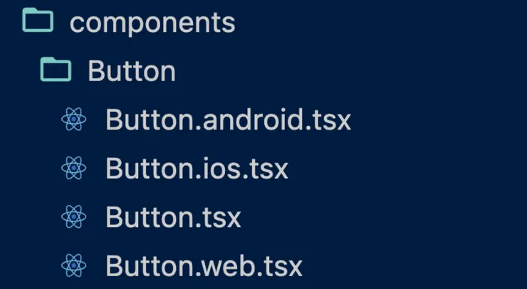 Folder Structure with different implementations for platforms