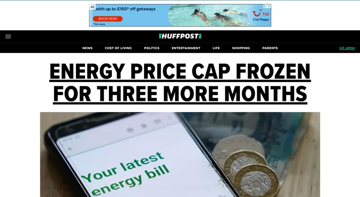 Huffington Post Homepage