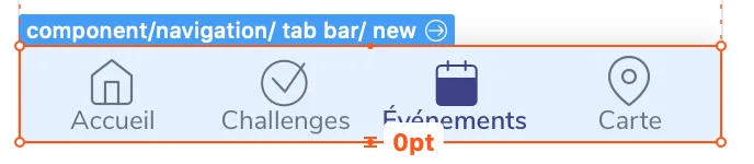 Component link from a mockup in Zeplin