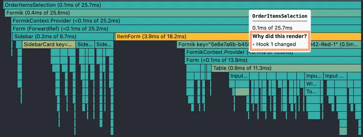 profiler on app initial state