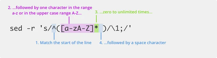 regex 5 make column