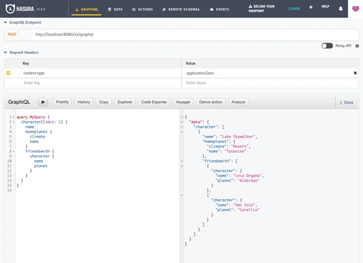 Hasura Data Admin Panel