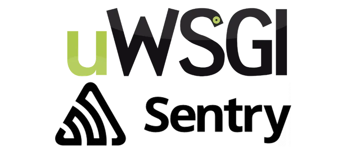 uWSGI and Sentry logos