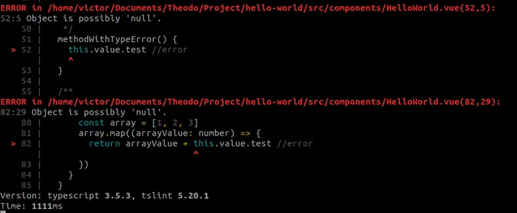 TypeScript error when accessing a property of a nullable object